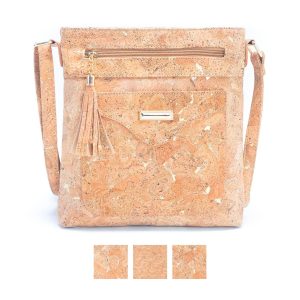 Natural with Gold and Silver Accents - Women's crossbody bag BAG-2249