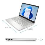 HP Laptop – 15.6" WXGA Touch – Intel Core i3‑1215U – 8 GB RAM – 256 GB SSD – Silver – 15‑dy5033dx - Image 5