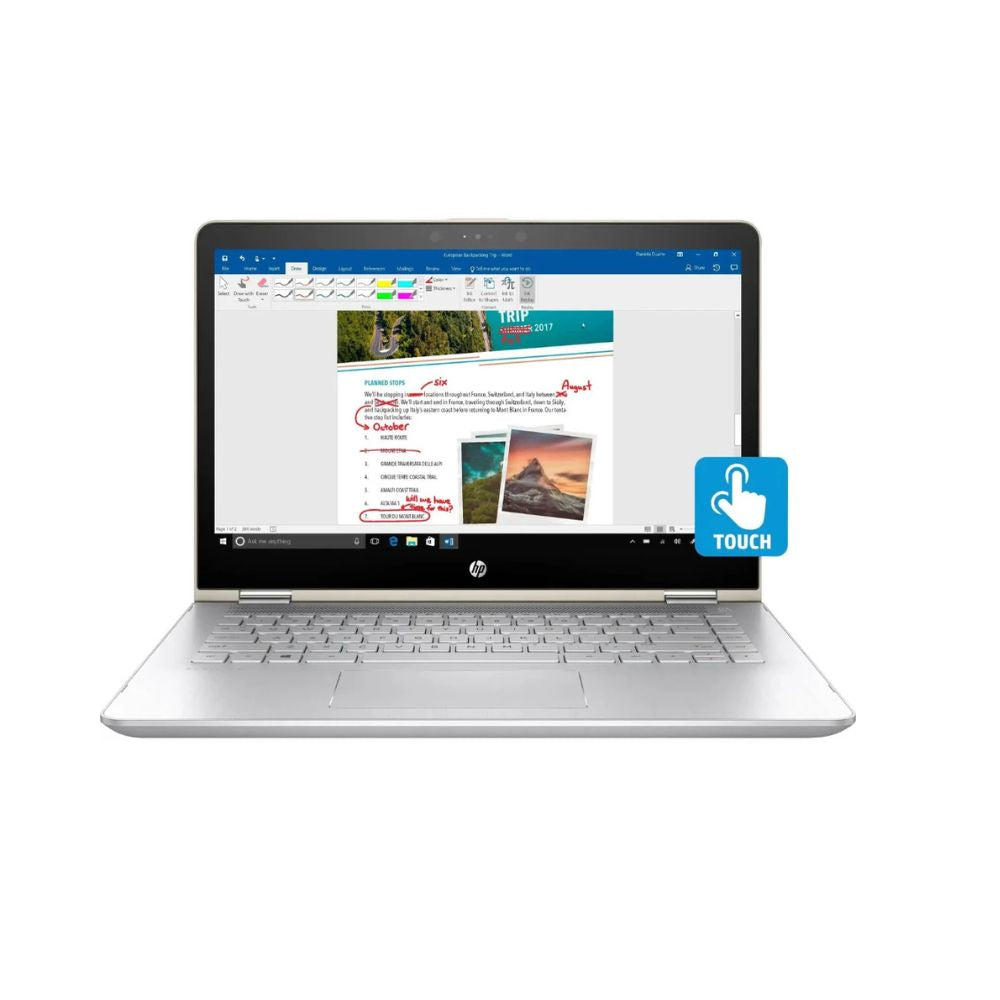 HP Pavilion x360 - 14" FHD Touch - i5-7200U - 8GB RAM - 128GB SSD - Image 1